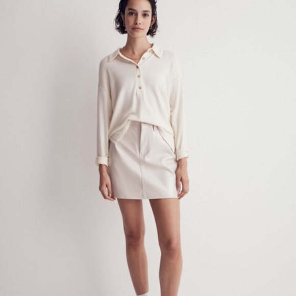 Madewell Faux Leather Mini Skirt - Picture 5 of 12